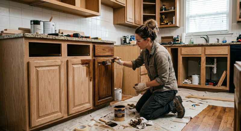 Cabinet Staining Service in Cincinnati, OH