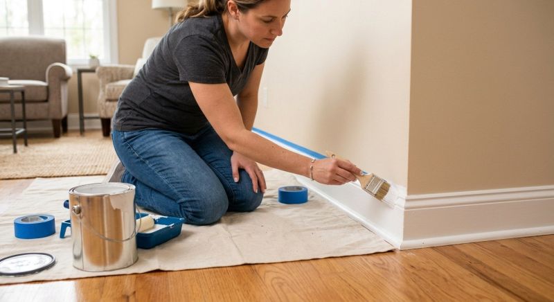 Chair Rail Painting in Wilmington, NC