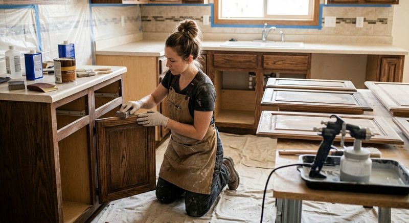 Kitchen Cabinet Staining in Cincinnati, OH