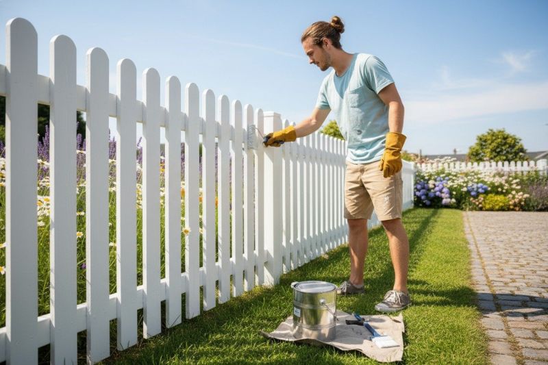 Pool Fence Painting in Waco, TX
