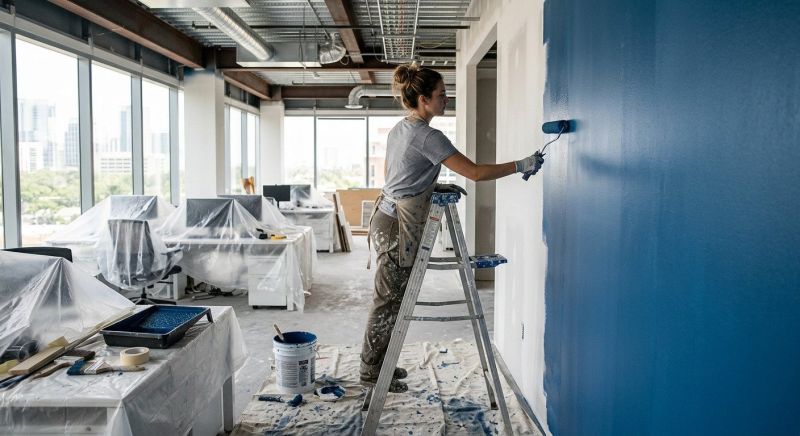 Reception Area Painting in Longmont, CO