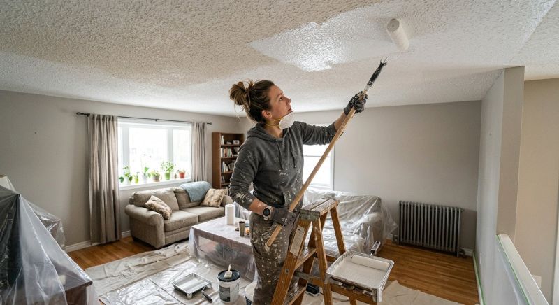 Stucco Ceiling Painting in Wilmington, NC